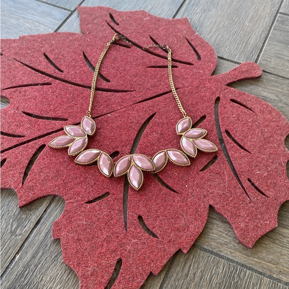 Elegant Pink and Gold Necklace
